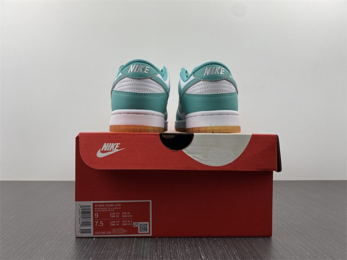 nike dunk low white turquoise dv2190-100