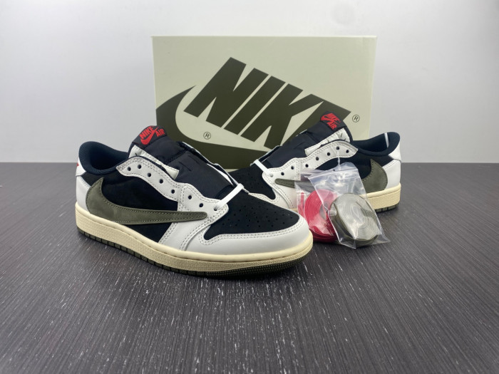 travis scott x air jordan 1 low og “olive” dz4137-106