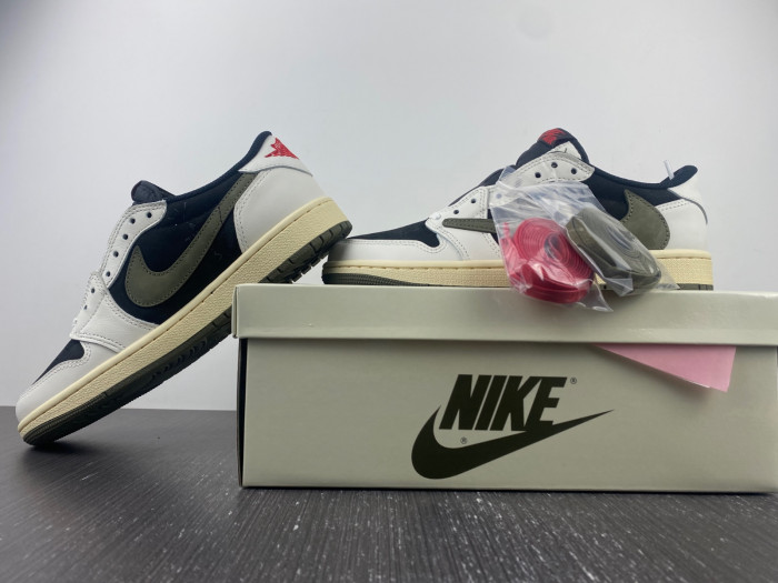 travis scott x air jordan 1 low og “olive” dz4137-106