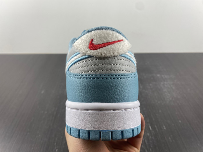 nike dunk low retro fleece worn blue fb1871-011