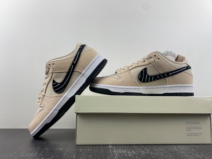 nike sb dunk low albino & preto fd2627-200