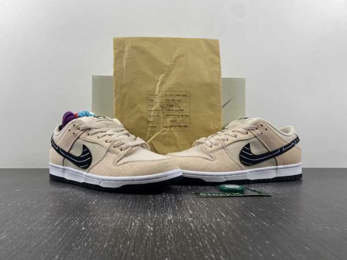 nike sb dunk low albino & preto fd2627-200