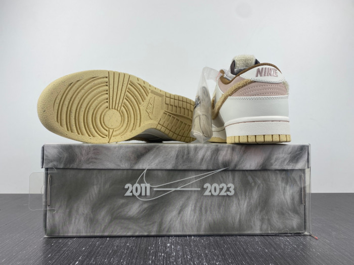 nike dunk low retro prm year of the rabbit fossil stone fd4203-211