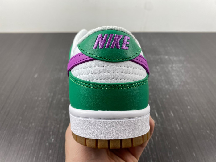 nike dunk low white stadium green fuchsia fd9922-151