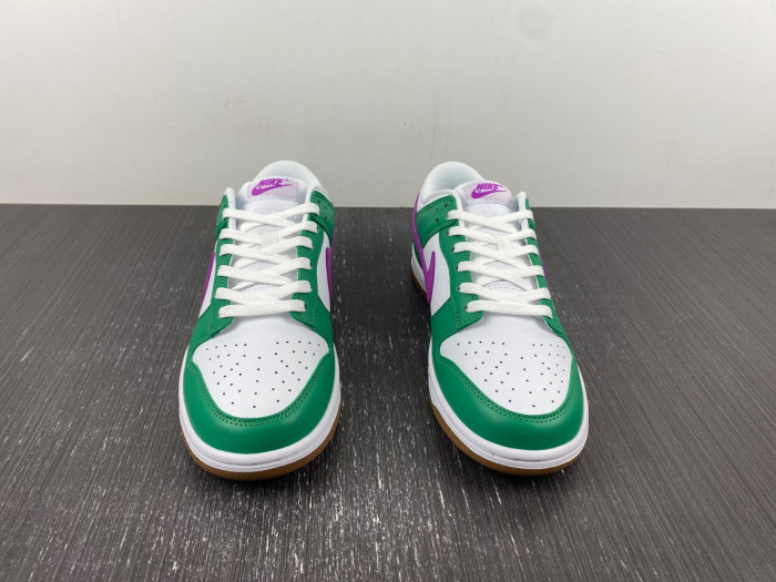 nike dunk low white stadium green fuchsia fd9922-151