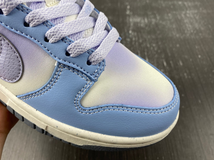 nike dunk low blue airbrush canvas fn0323-400