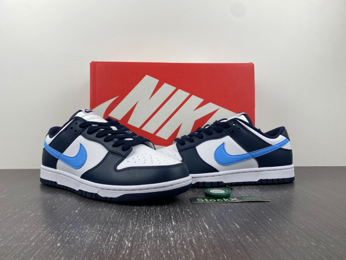 nike dunk low midnight navy university blue fn7800-400