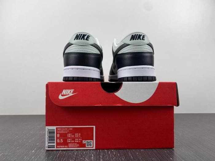 nike dunk low grey black orange mini fn7808-001