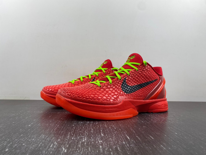nike kobe 6 protro “reverse grinch” fv4921-600