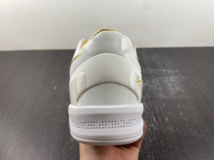 nike kobe 8 protro white metallic gold fv6325-100