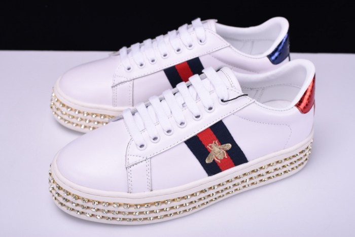 gu ace embellished sneaker with crystals womens 505995dope0