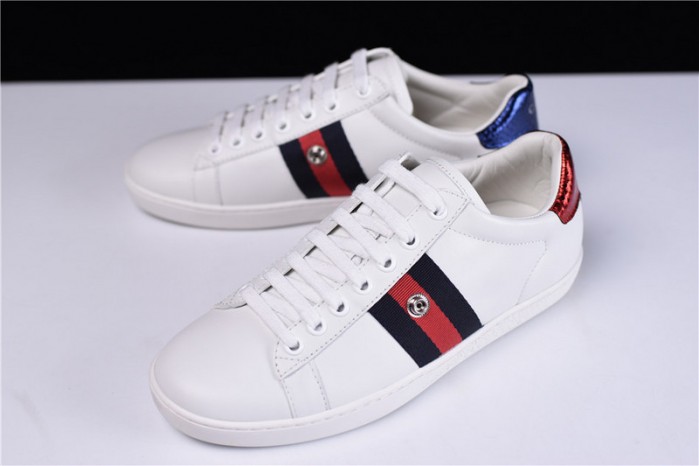 gu ace embroidered low-top sneaker womens 6951103-5618