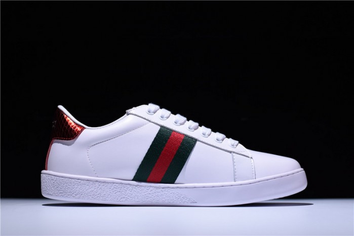 gu ace embroidered low-top sneaker white with bee