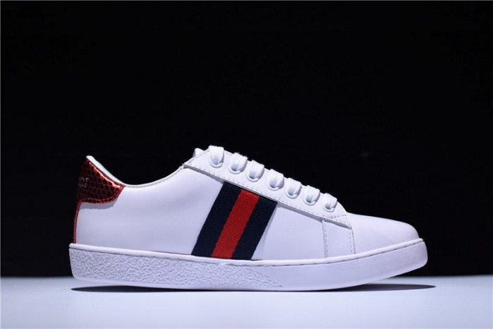 gu ace embroidered low-top sneaker with logo
