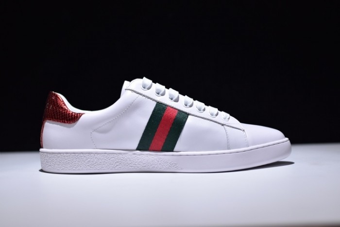 gu ace embroidered low-top sneaker with tiger mens