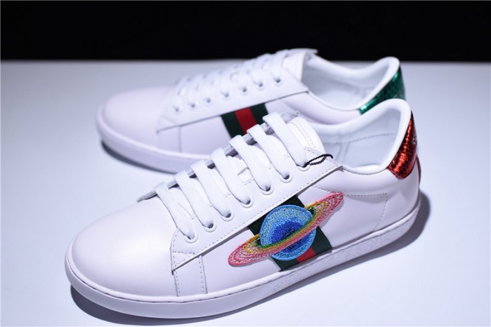 gu ace embroidered low-top sneaker with ufo womens