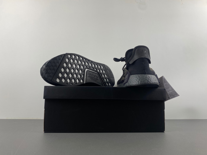 a*d*das nmd hu pharrell human race triple black pack gx2487