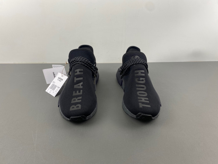 a*d*das nmd hu pharrell human race triple black pack gx2487
