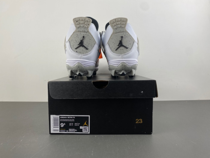 Air Jordan 4 TD Cleat “White Cement” HQ0207-106