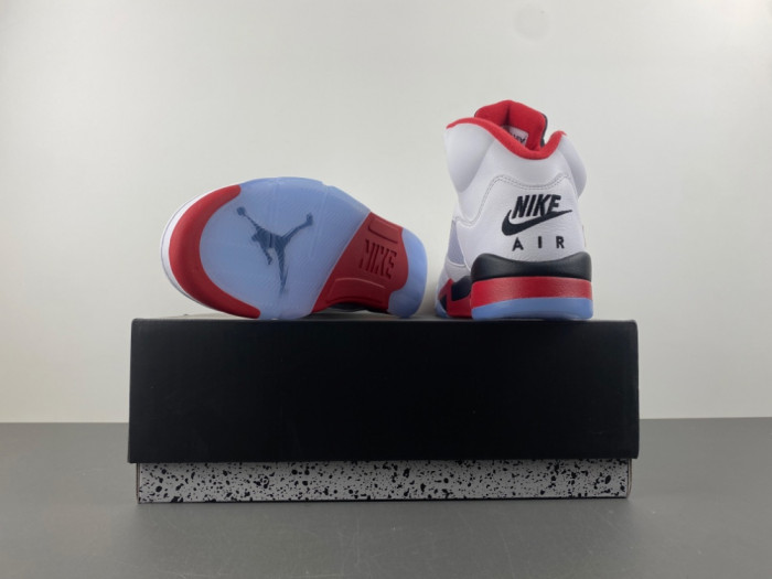 Air Jordan 5 Fire Red “Black Tongue” HQ7978-101