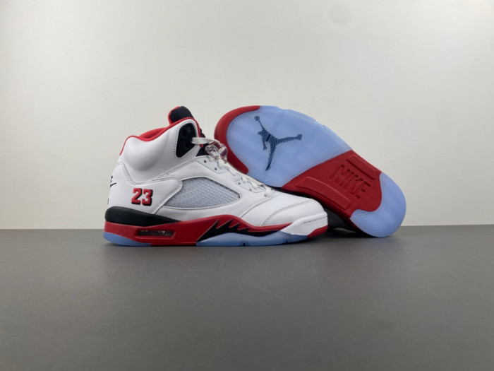 Air Jordan 5 Fire Red “Black Tongue” HQ7978-101