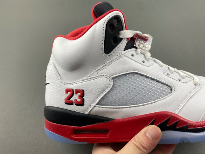 Air Jordan 5 Fire Red “Black Tongue” HQ7978-101