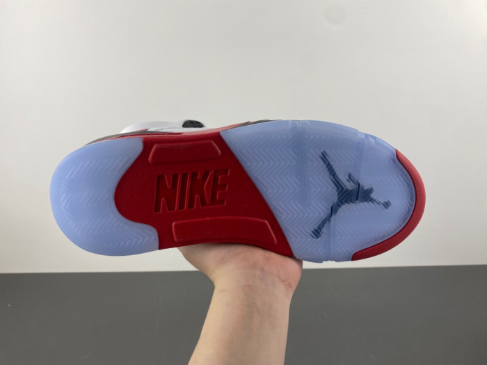 Air Jordan 5 Fire Red “Black Tongue” HQ7978-101