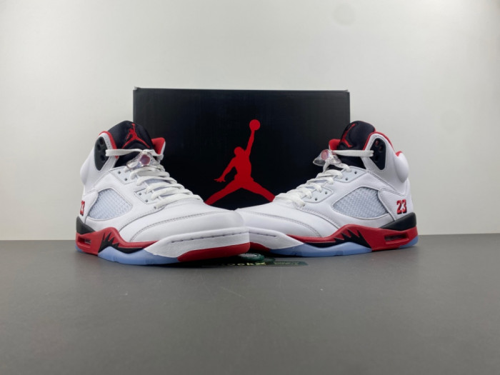 Air Jordan 5 Fire Red “Black Tongue” HQ7978-101