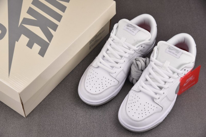 Nike SB Dunk Low White Silver HQ8487-100