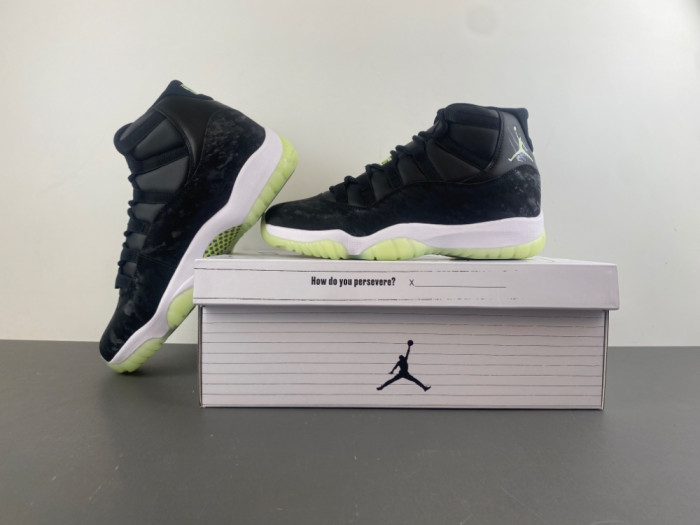 Air Jordan 11 Retro Black Barely Volt IB1378-001