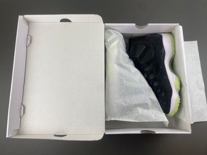 Air Jordan 11 Retro Black Barely Volt IB1378-001
