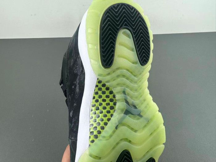 Air Jordan 11 Retro Black Barely Volt IB1378-001