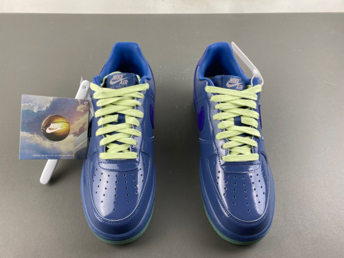 Nike Air Force 1 Low Patent Leather Mystic Navy Grape Ice IO4489-400