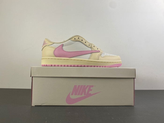 Air Jordan 1 Retro Low OG SP Travis Scott Shy Pink IQ7604-100