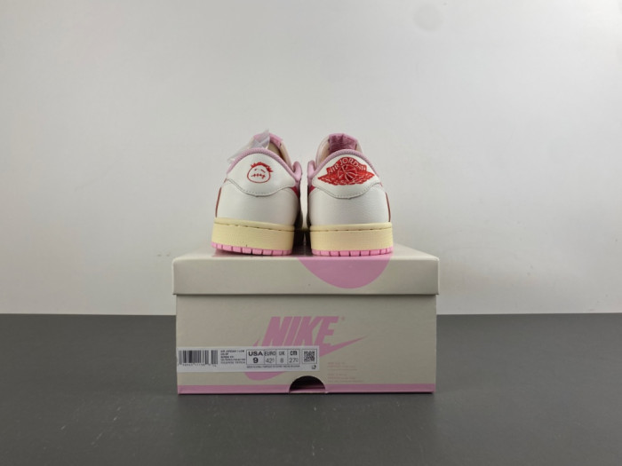 Air Jordan 1 Retro Low OG SP Travis Scott Sail Tropical Pink IQ7604-101