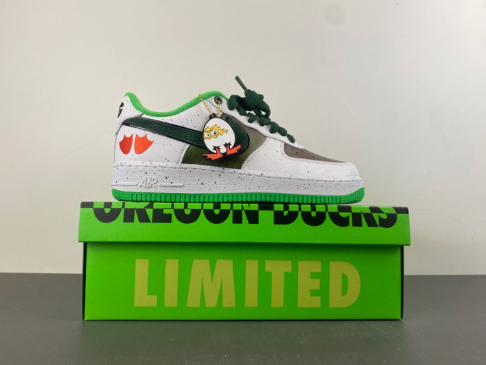 Nike Air Force 1 Low Ducks of a Feather University of Oregon Egg or Duck IU7613-100