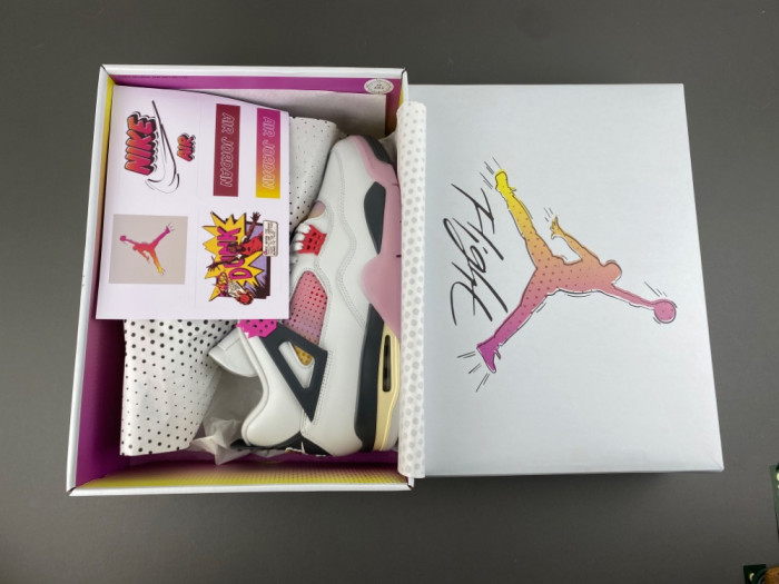 Air Jordan 4 Retro white pink JA1135-100