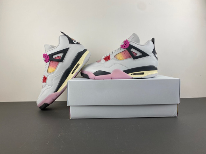 Air Jordan 4 Retro white pink JA1135-100