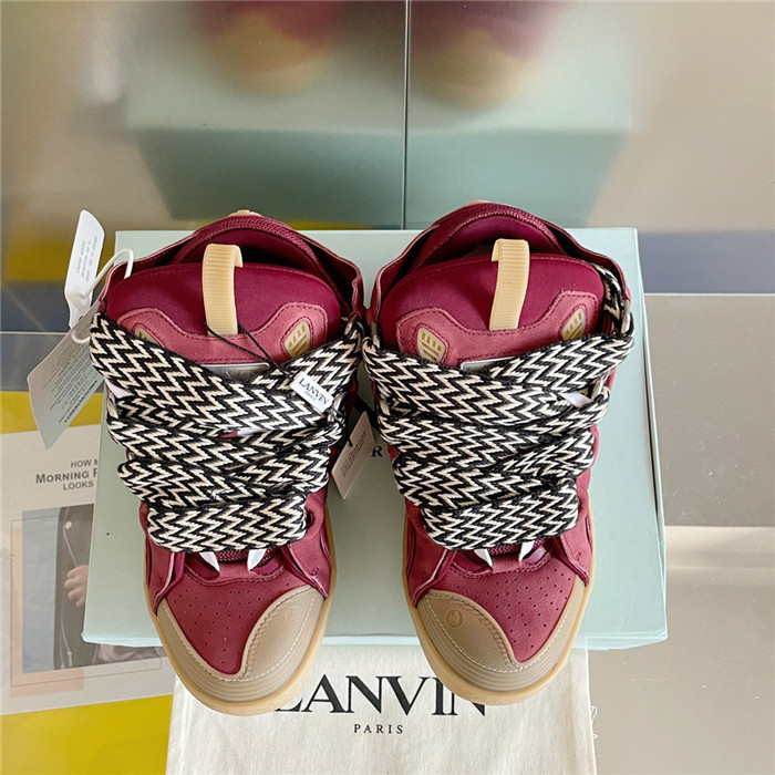 lanv1n leather curb sneakers