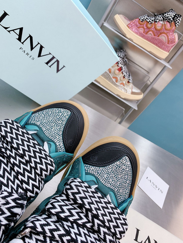 lanv1n leather curb sneakers