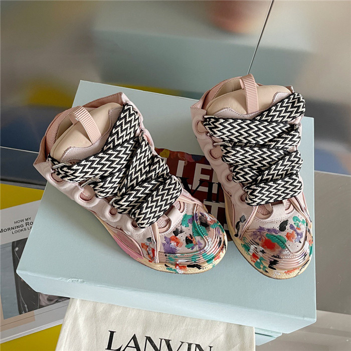 lanv1n leather curb sneakers