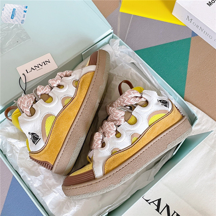 lanv1n leather curb sneakers