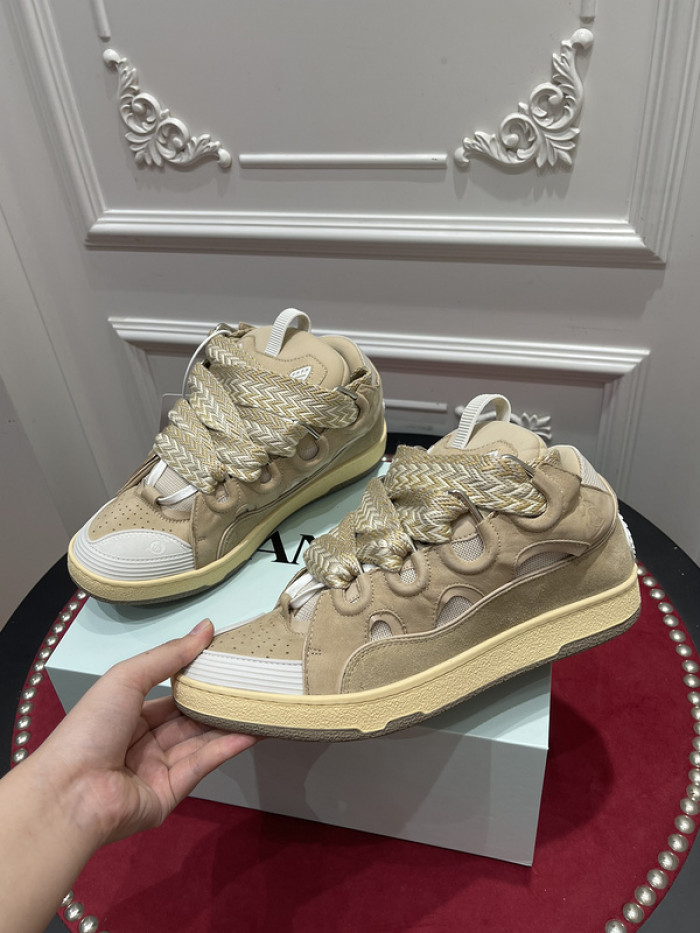 lanv1n leather curb sneakers