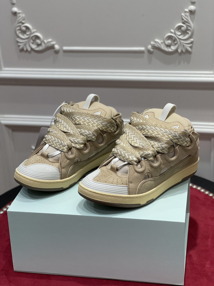 lanv1n leather curb sneakers