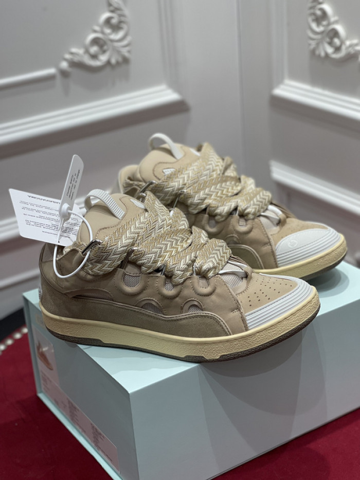 lanv1n leather curb sneakers