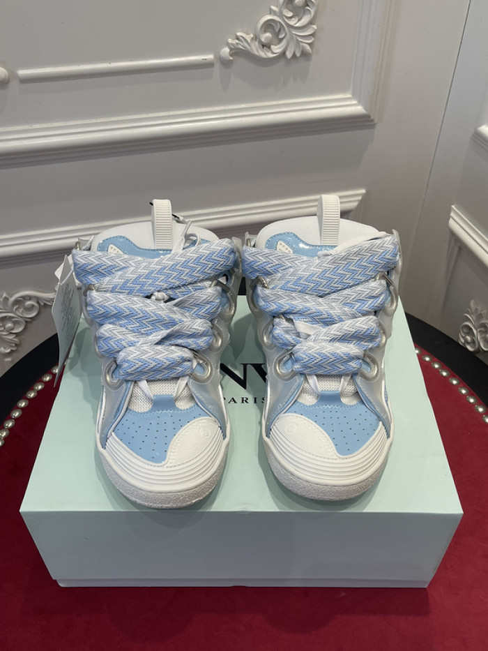 lanv1n leather curb sneakers