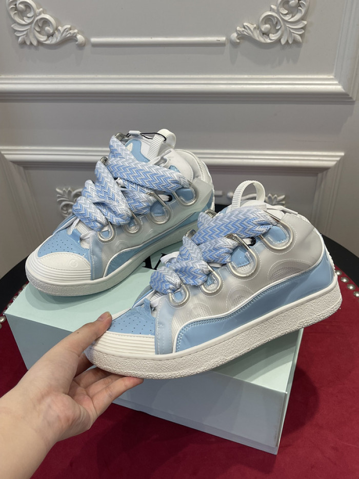 lanv1n leather curb sneakers
