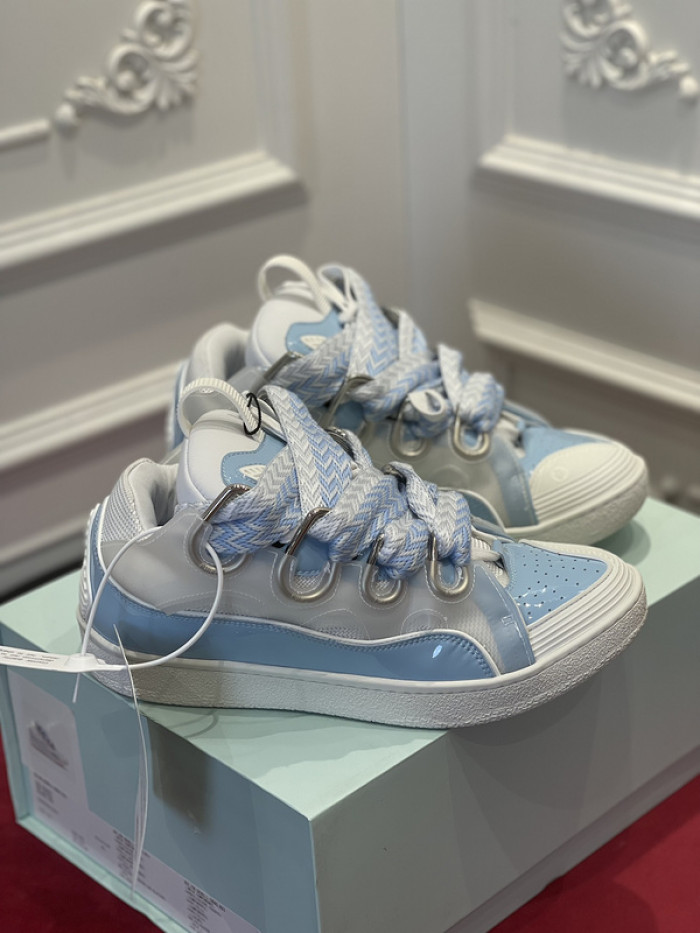 lanv1n leather curb sneakers