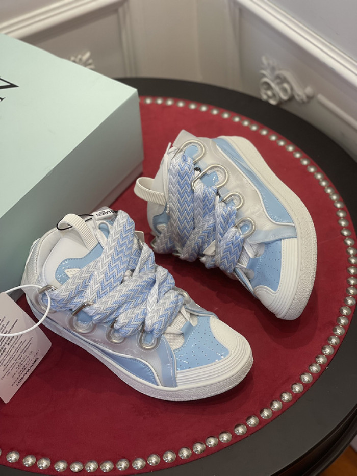lanv1n leather curb sneakers