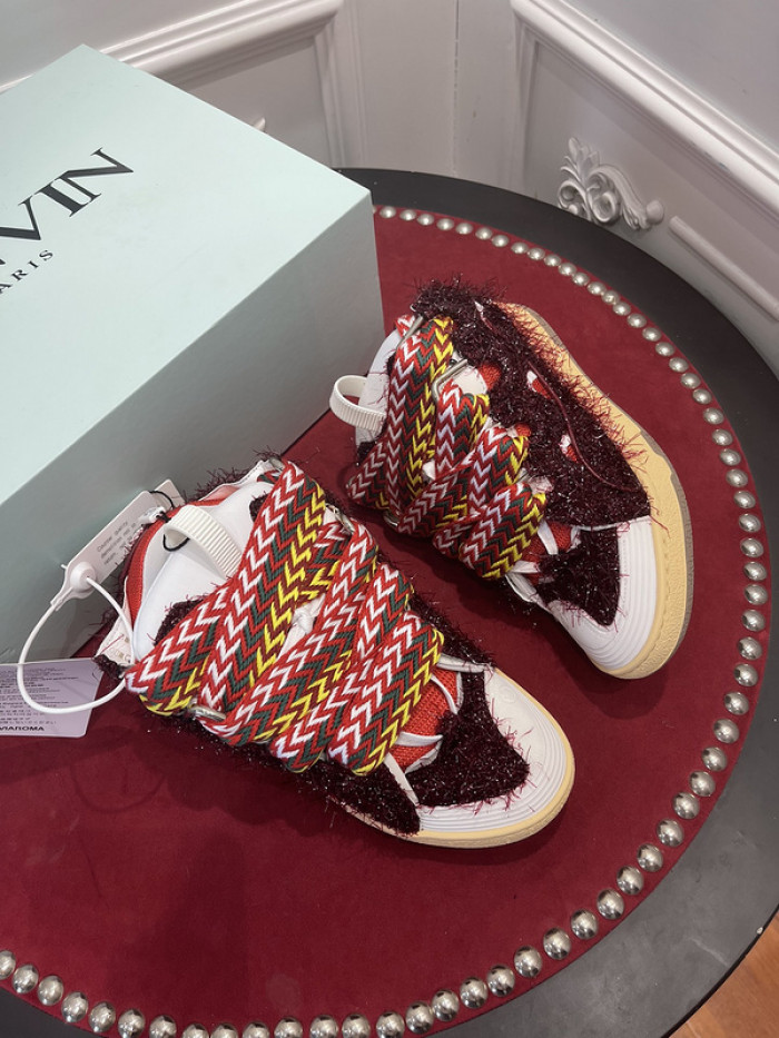 lanv1n leather curb sneakers